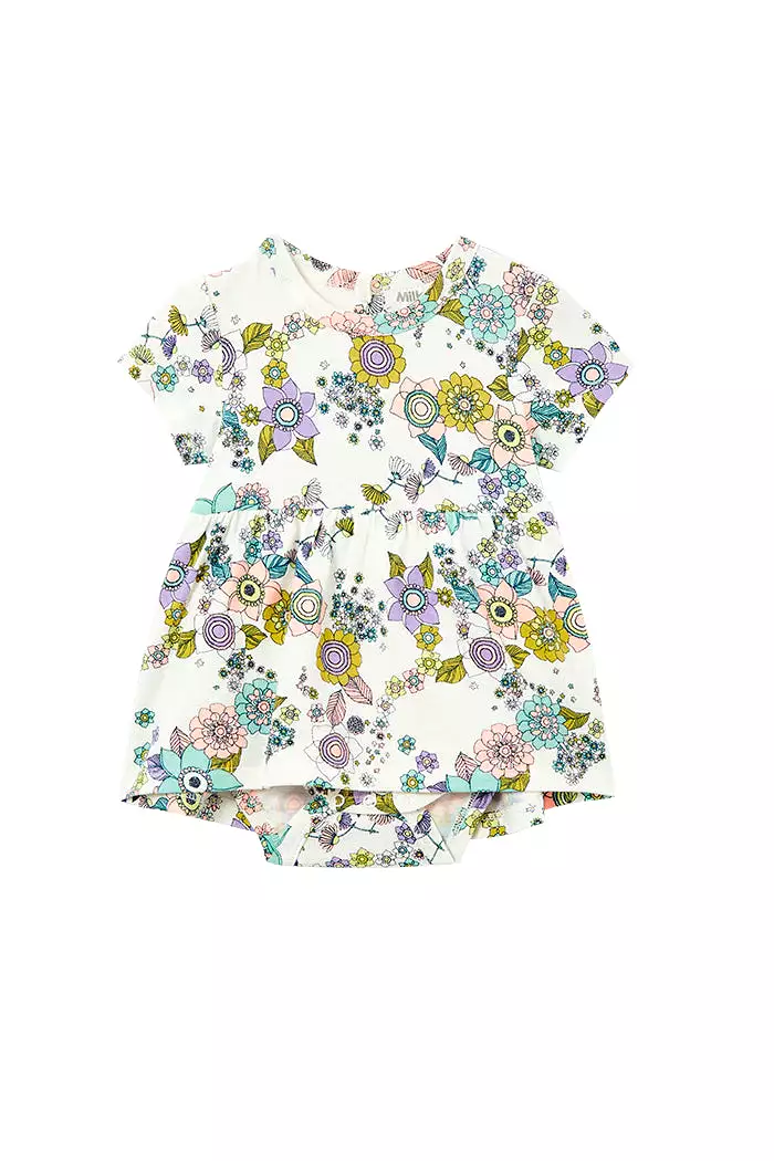 Milky Daisy Chain Baby Dress