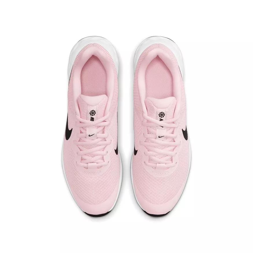 Nike Pink Foam/Black Revolution 6 Youth Sneaker