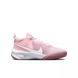 Nike Pink Foam/White Team Hustle D10 Youth Sneaker