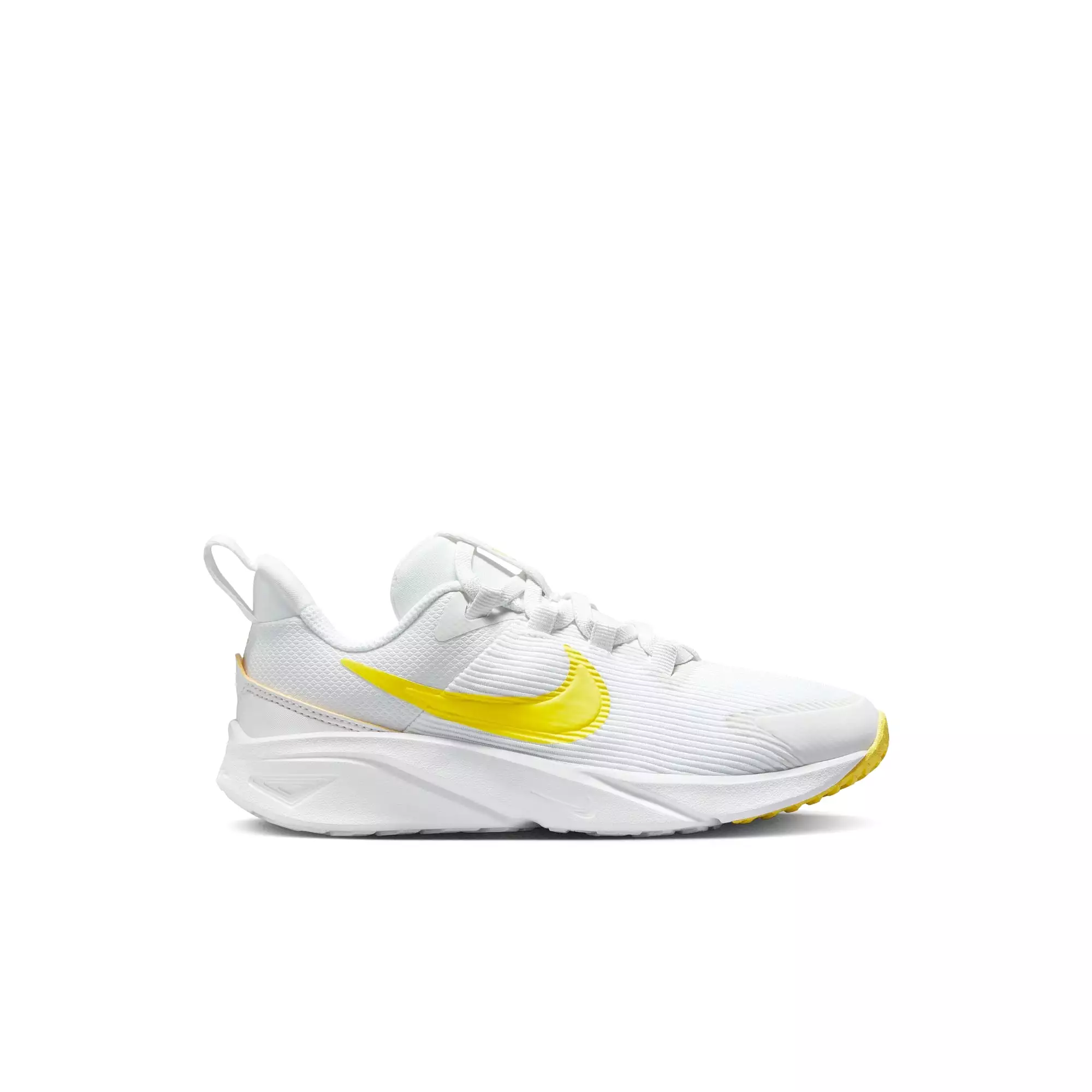 Nike Summit White/Opti Yellow Star Runner 4 Children's Sneaker