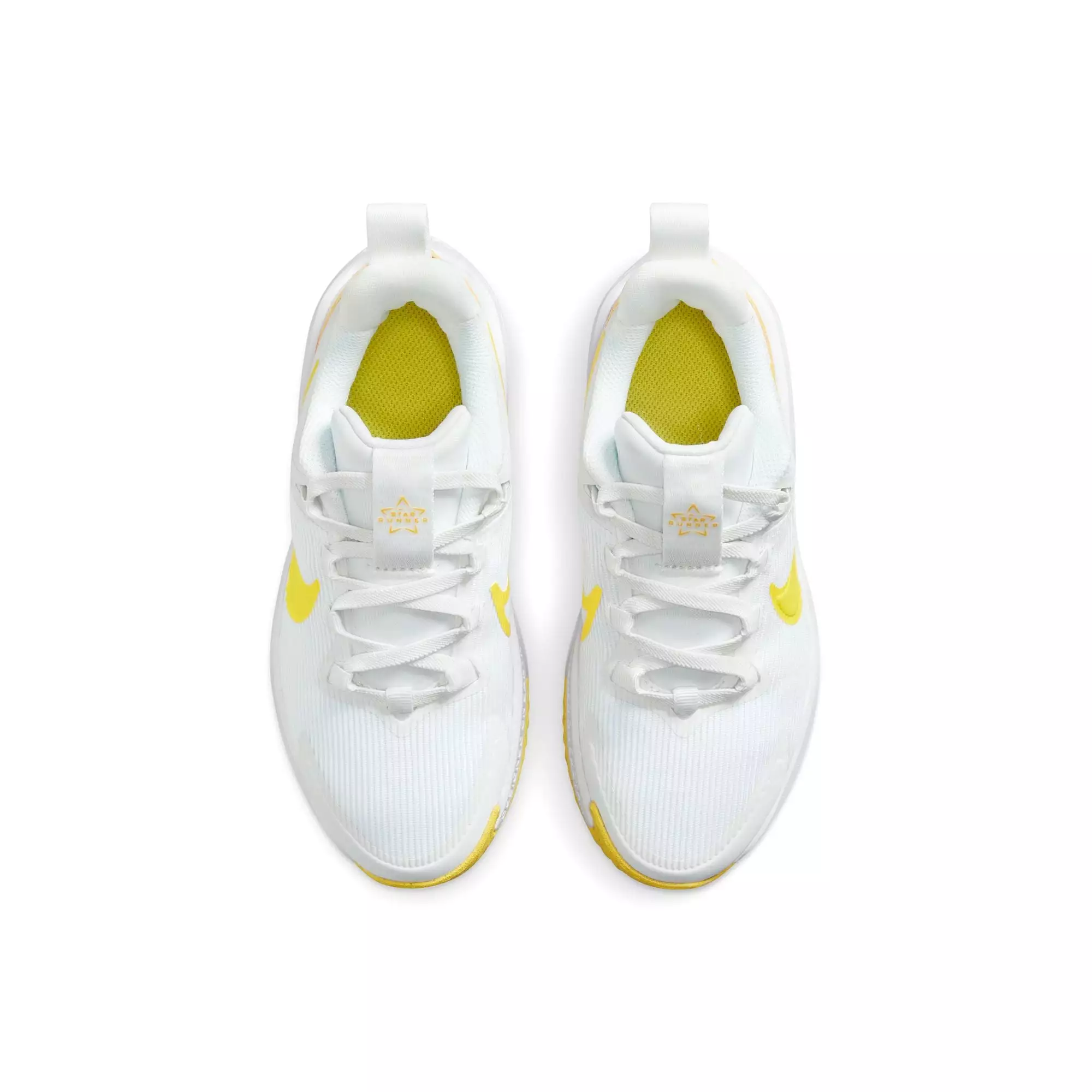 Nike Summit White/Opti Yellow Star Runner 4 Children's Sneaker