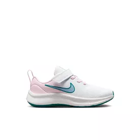 Nike White/Cobalt Bliss/Pearl Pink Star Runner 3 A/C Children's Sneaker