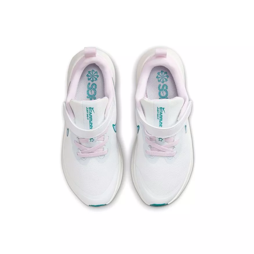 Nike White/Cobalt Bliss/Pearl Pink Star Runner 3 A/C Children's Sneaker