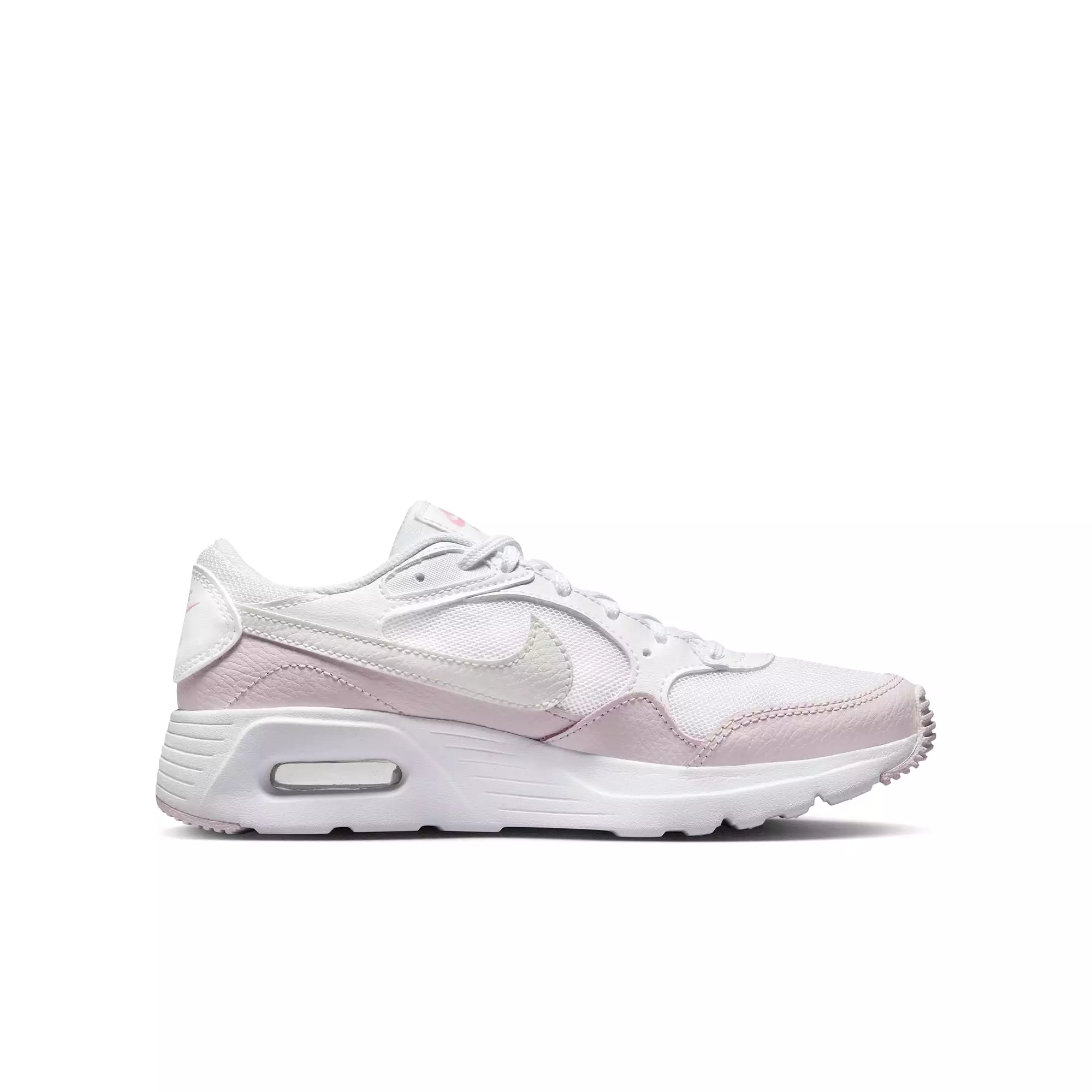 Nike White/Summit White/Pearl Pink Air Max SC Youth Sneaker