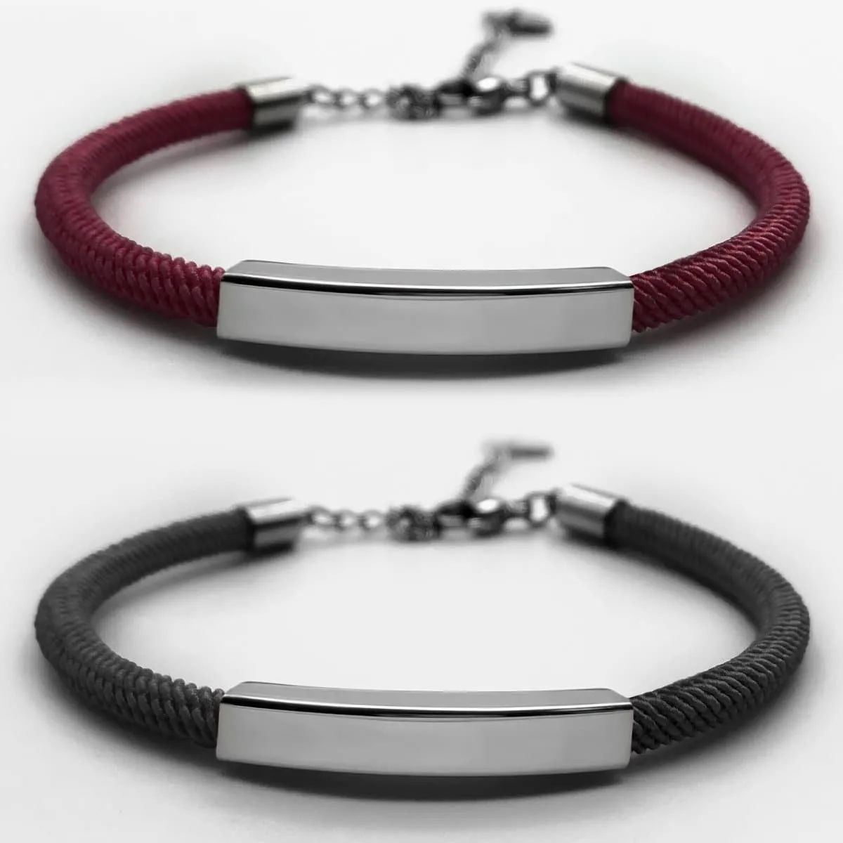 Personalized Couple Bracelets in Different Colors