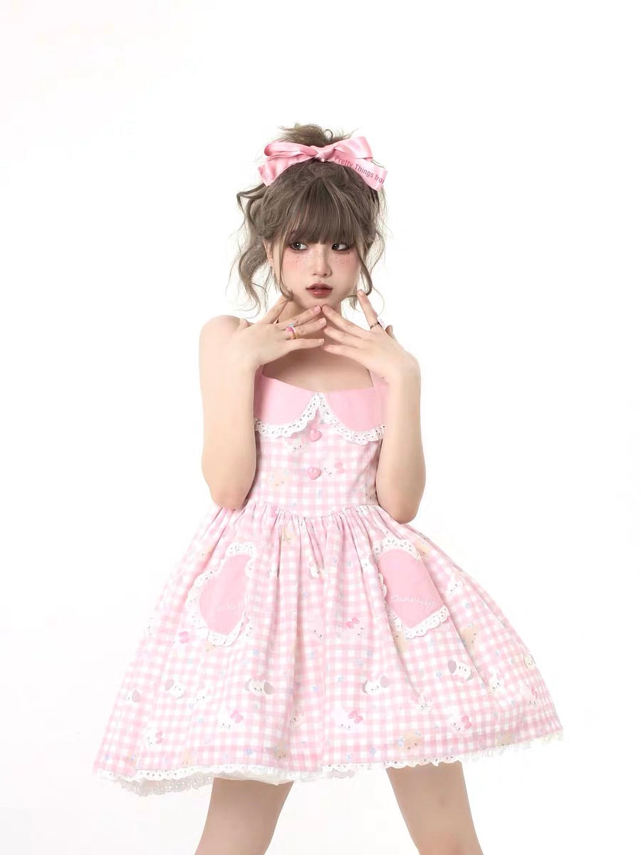 Pre-ordered Mikko X canmiyo halter dress heart shape pocket