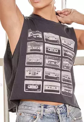 Prince Peter Collection - Cassette Tape Tank Top Off Black