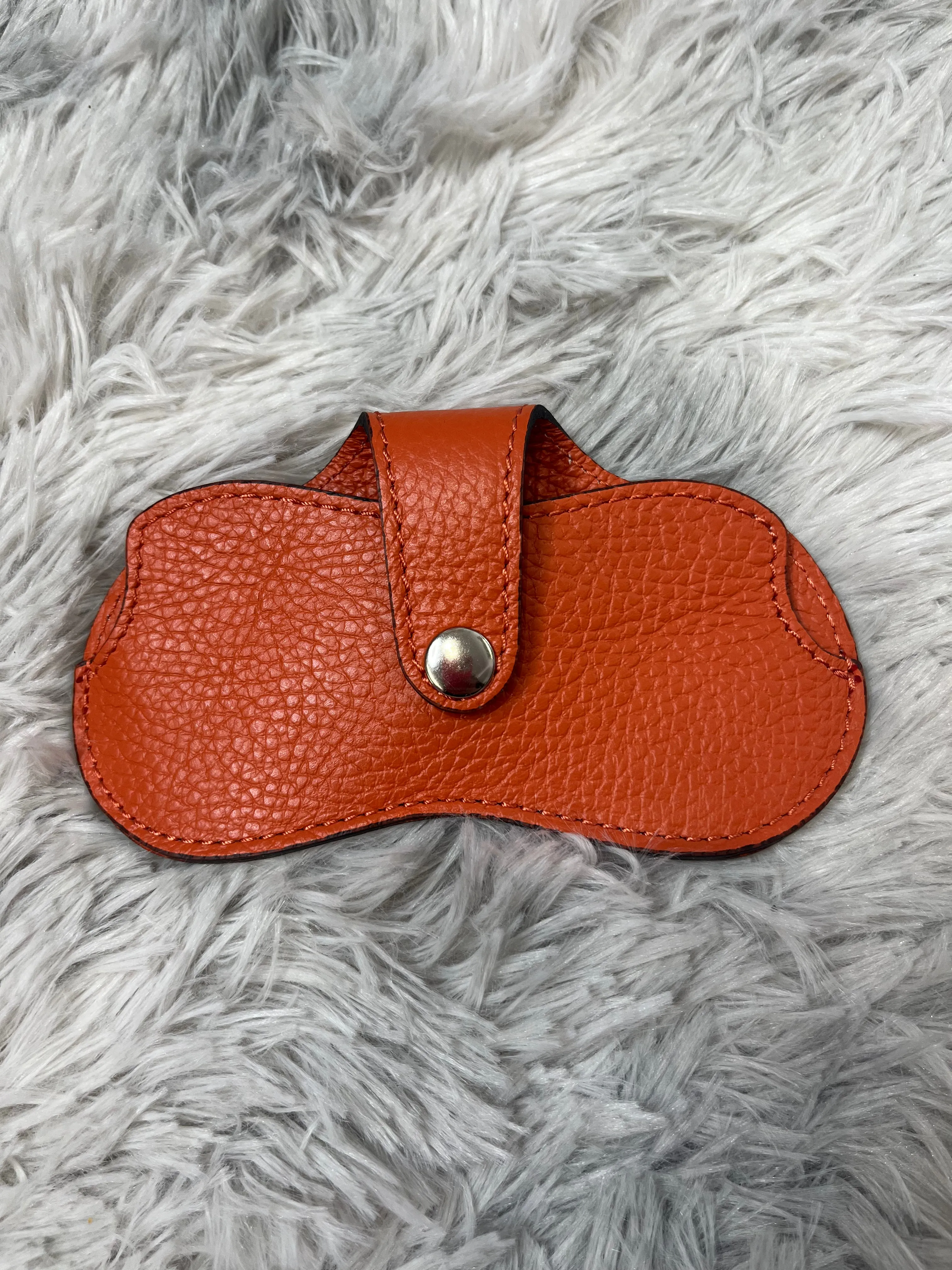 Real Leather Glasses Case