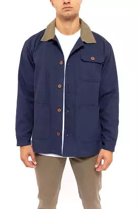 Rusty USA Nelson Chore Jacket Navy NAVY