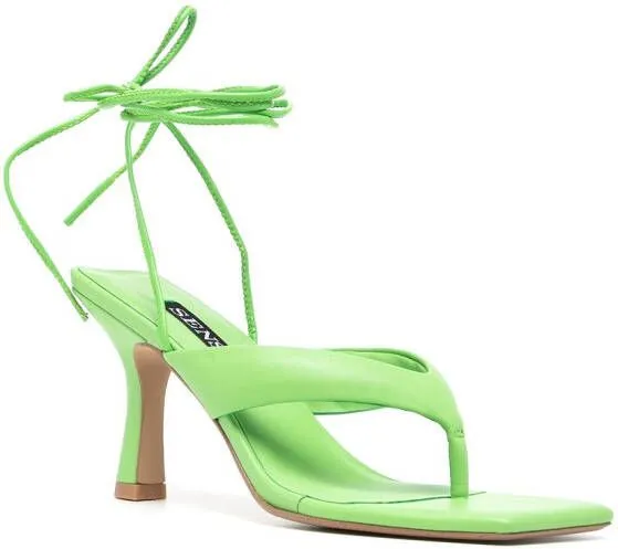 Senso Ultima 80mm flip-flop sandals Green