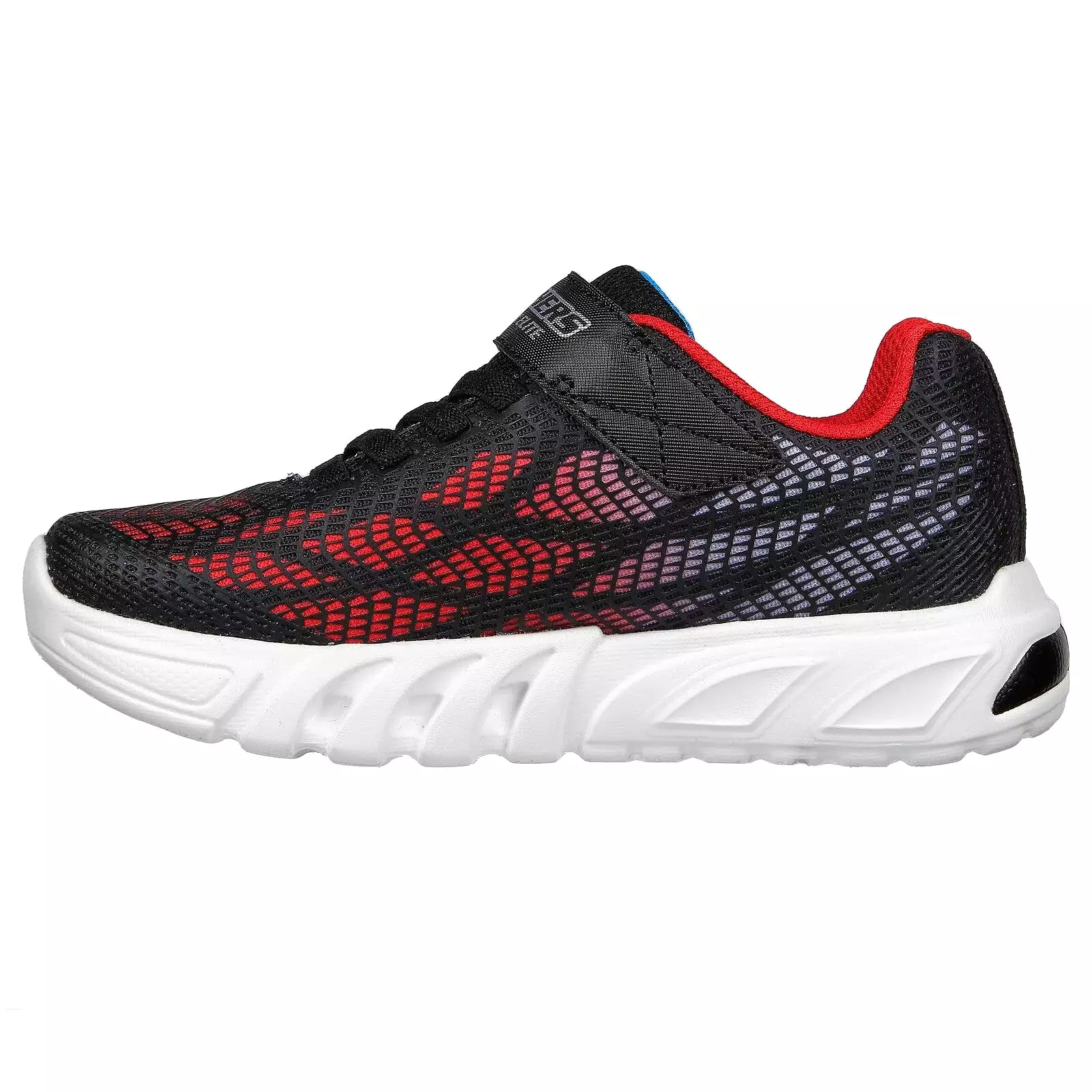 Skechers Black/Red Flex-Glow Vorlo Children's Sneaker