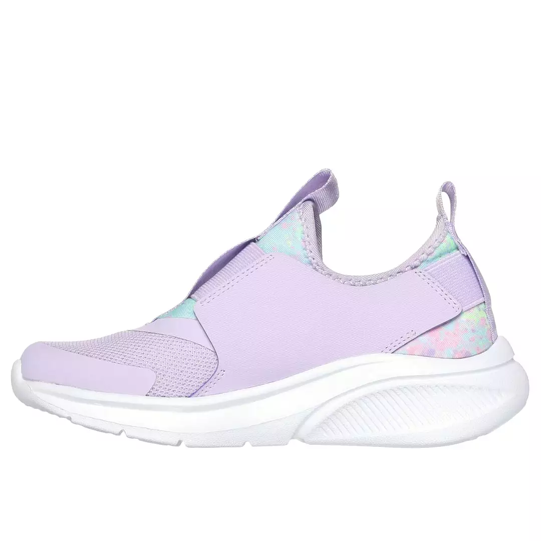 Skechers Lavender Multi Sketch Fast 2.0 Children's Sneaker