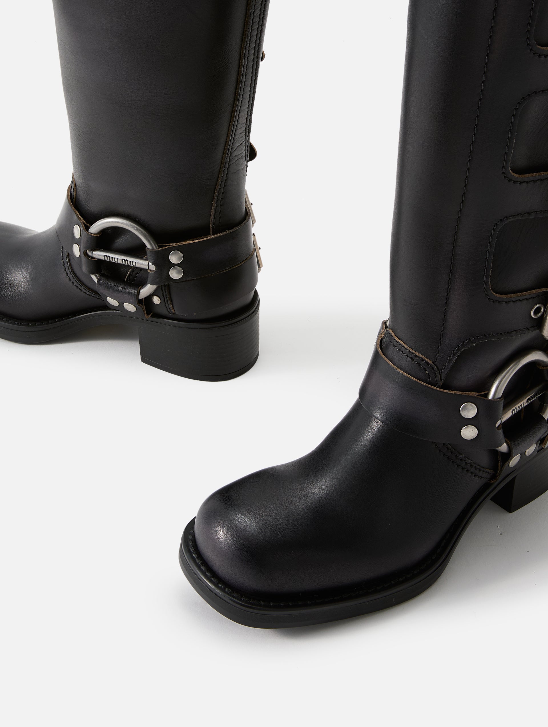 Tall Buckle Moto Boot