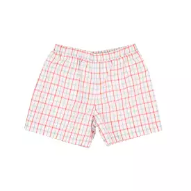 The Beaufort Bonnet Company - Parrot CayCoral Chandler Check Shelton Shorts