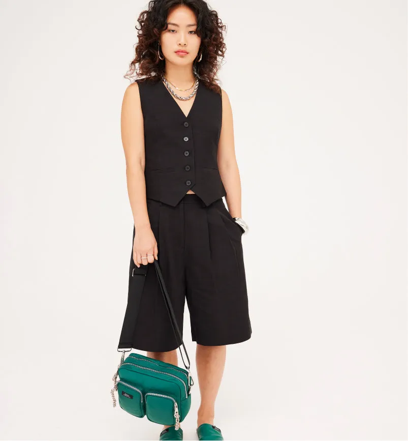 The Messenger Pocket Bag in Racing Green