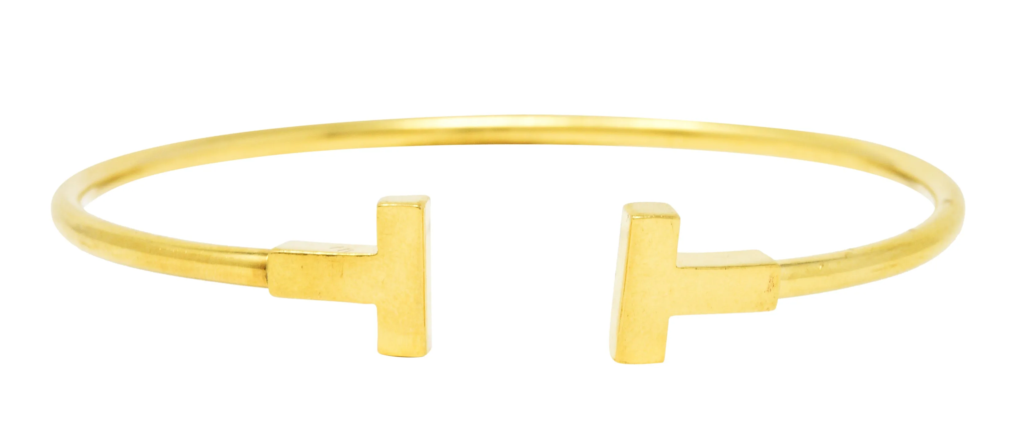 Tiffany & Co. 18 Karat Gold Tiffany T Flexible Cuff Bracelet