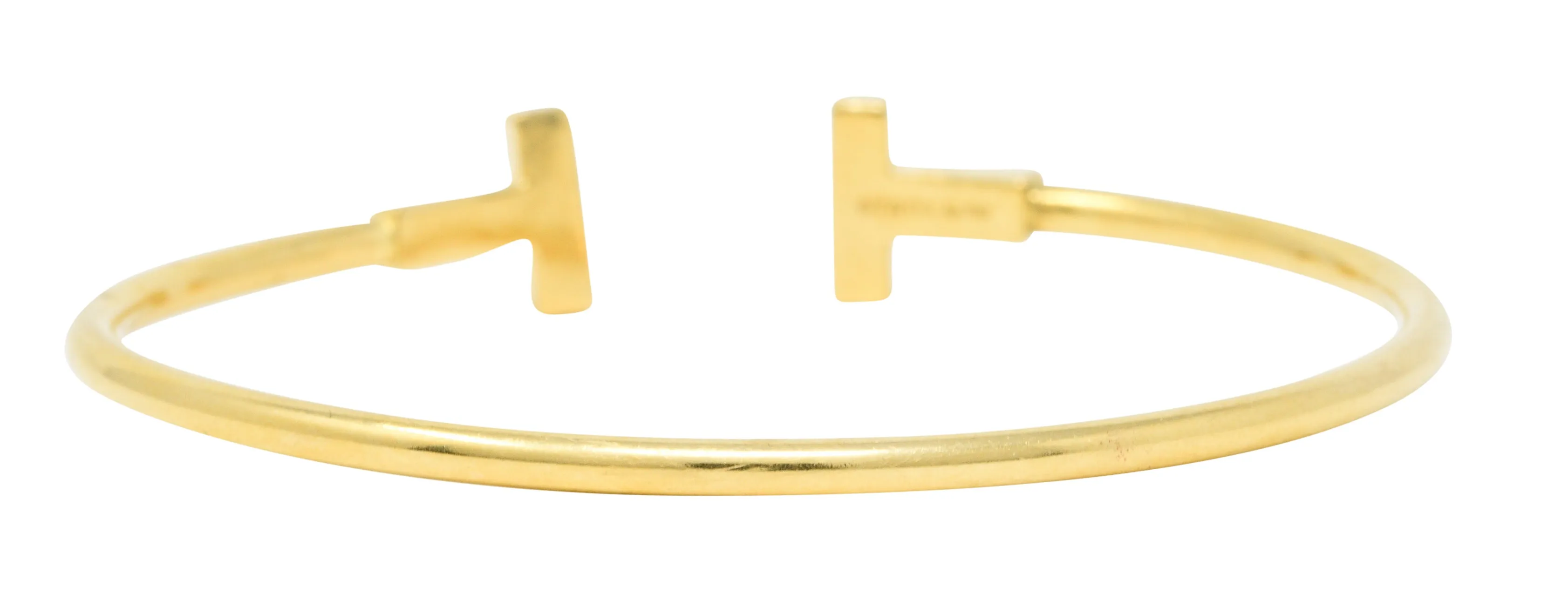 Tiffany & Co. 18 Karat Gold Tiffany T Flexible Cuff Bracelet