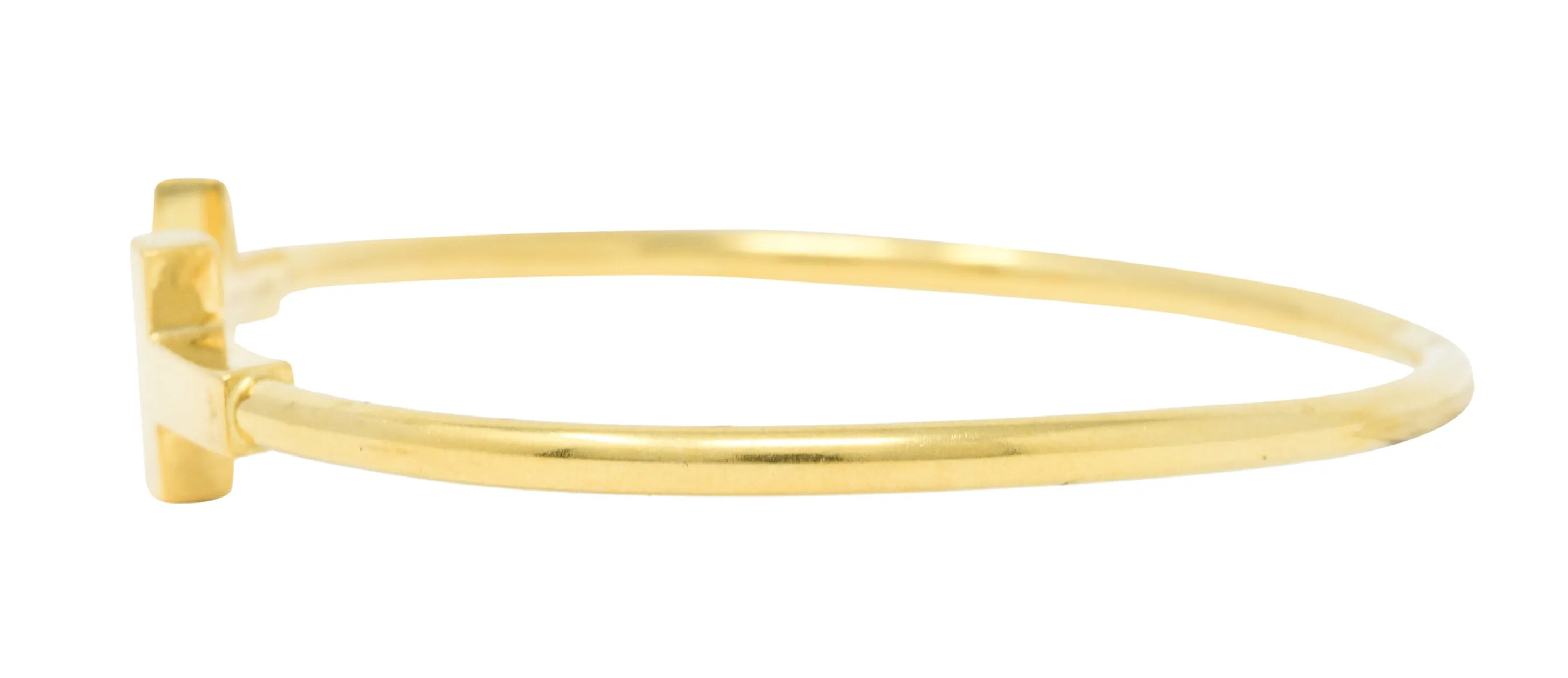 Tiffany & Co. 18 Karat Gold Tiffany T Flexible Cuff Bracelet