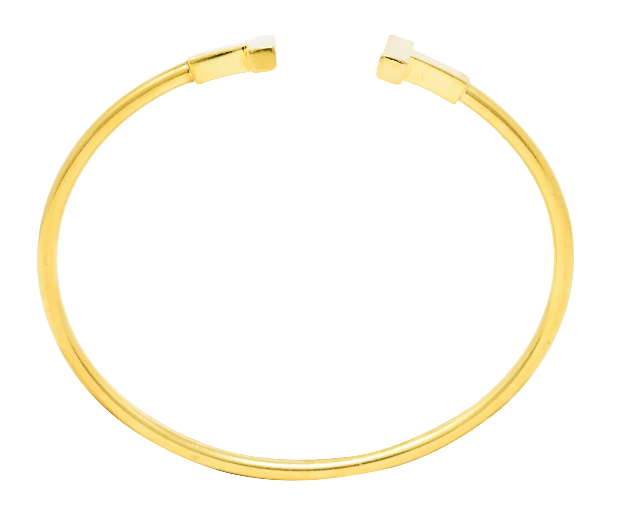 Tiffany & Co. 18 Karat Gold Tiffany T Flexible Cuff Bracelet