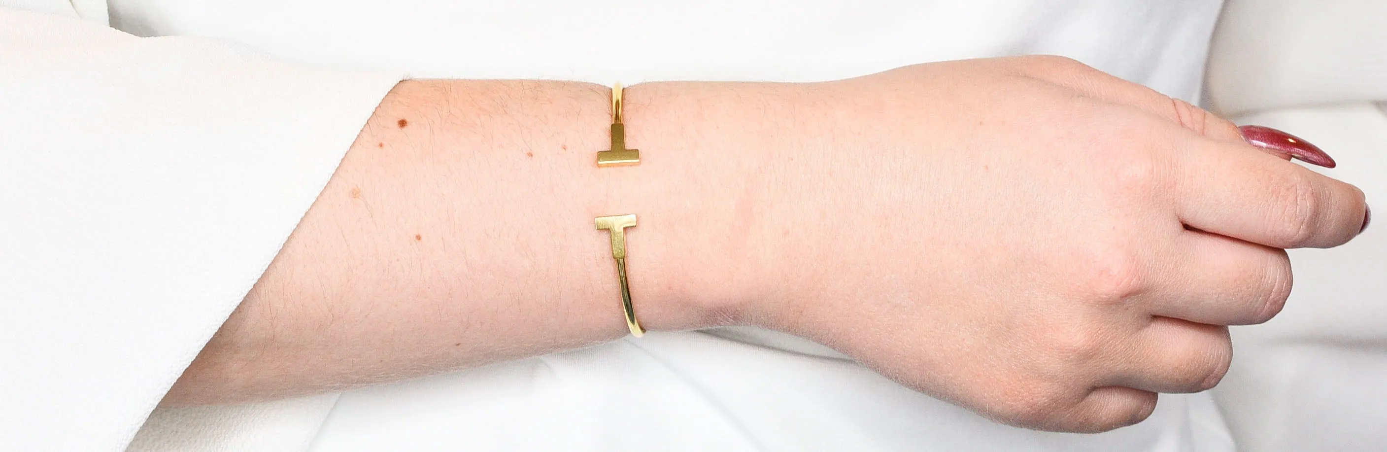 Tiffany & Co. 18 Karat Gold Tiffany T Flexible Cuff Bracelet