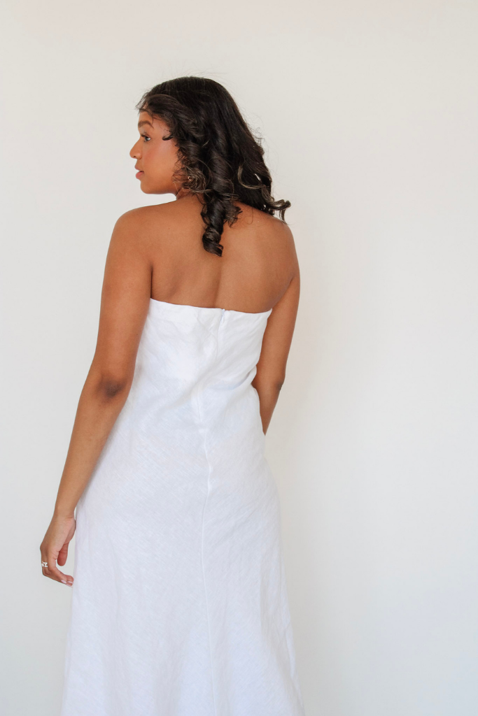 Timeless Moments Linen Maxi Dress