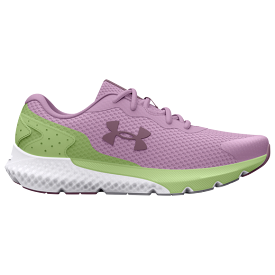 Under Armour Fresh Orchid/Lumos Lime/Misty Purple Charged Rogue 3 Youth Sneaker