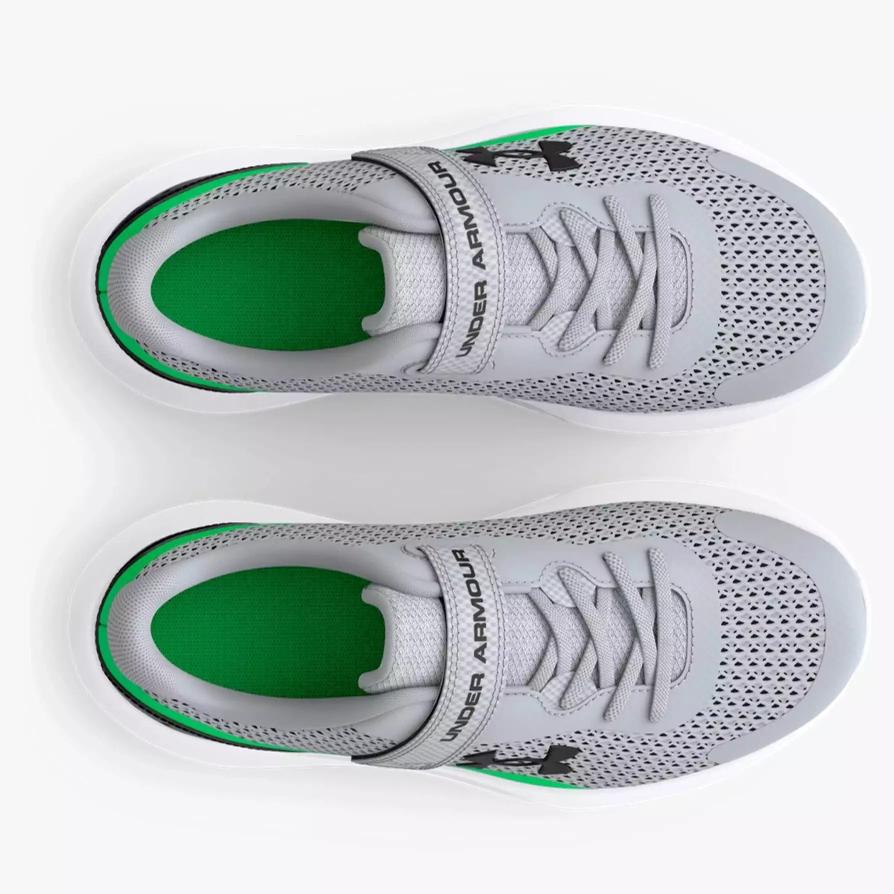 Under Armour Mod Grey/Green Screen/Black Surge 3 A/C Children’s Sneaker