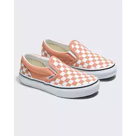 VANS Sun Baked Checkerboard Classic Slip-On Children's Sneaker