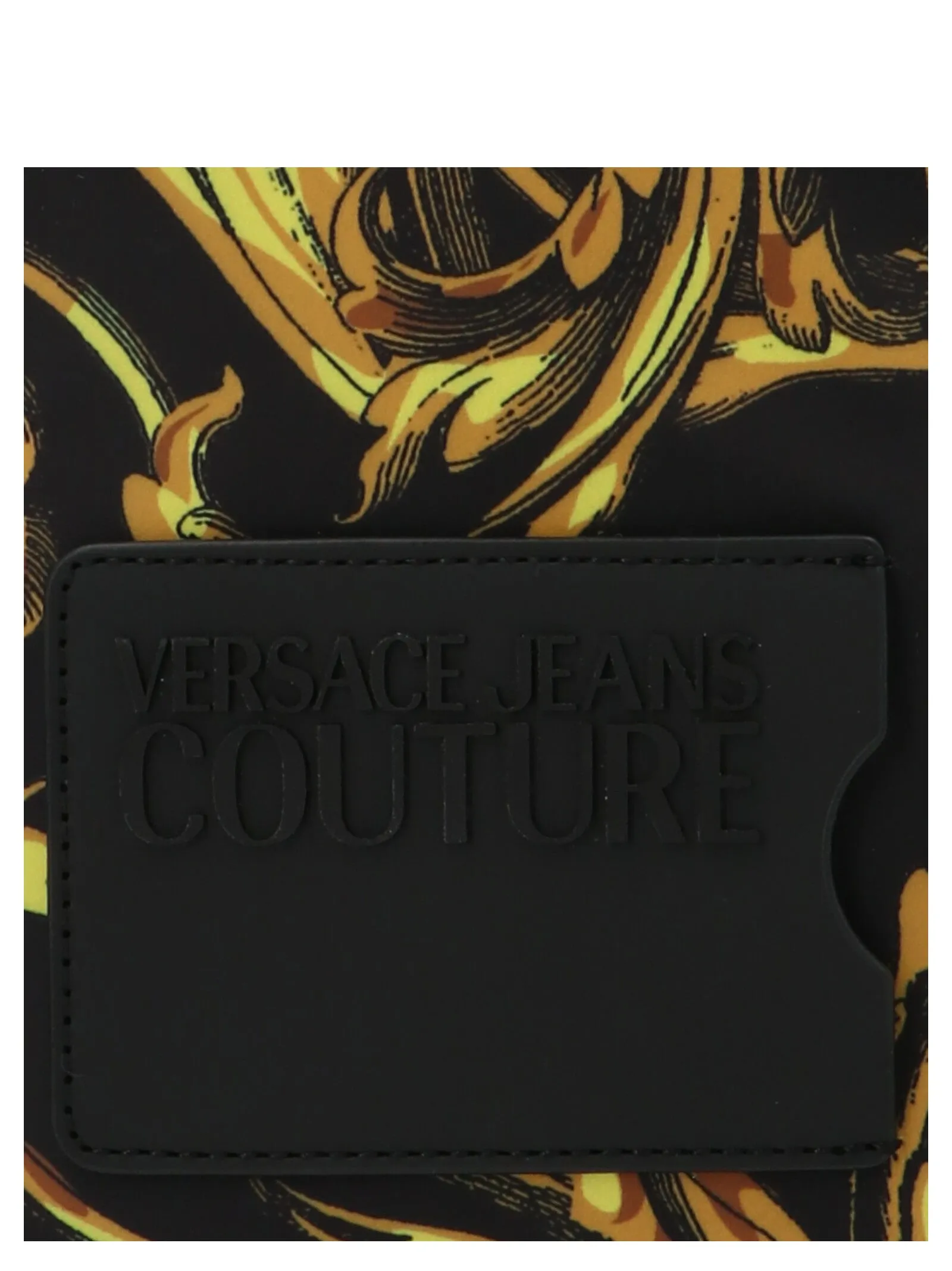 Versace Jeans Couture Baroque Print Zipped Messenger Bag