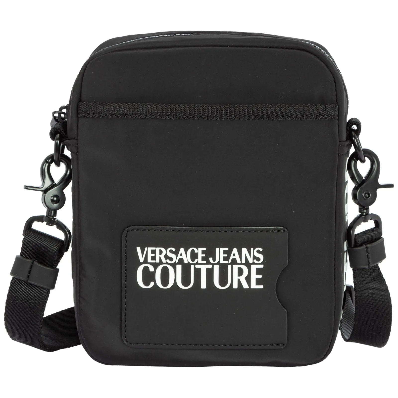 Versace Jeans Couture Logo Embossed Zipped Messenger Bag