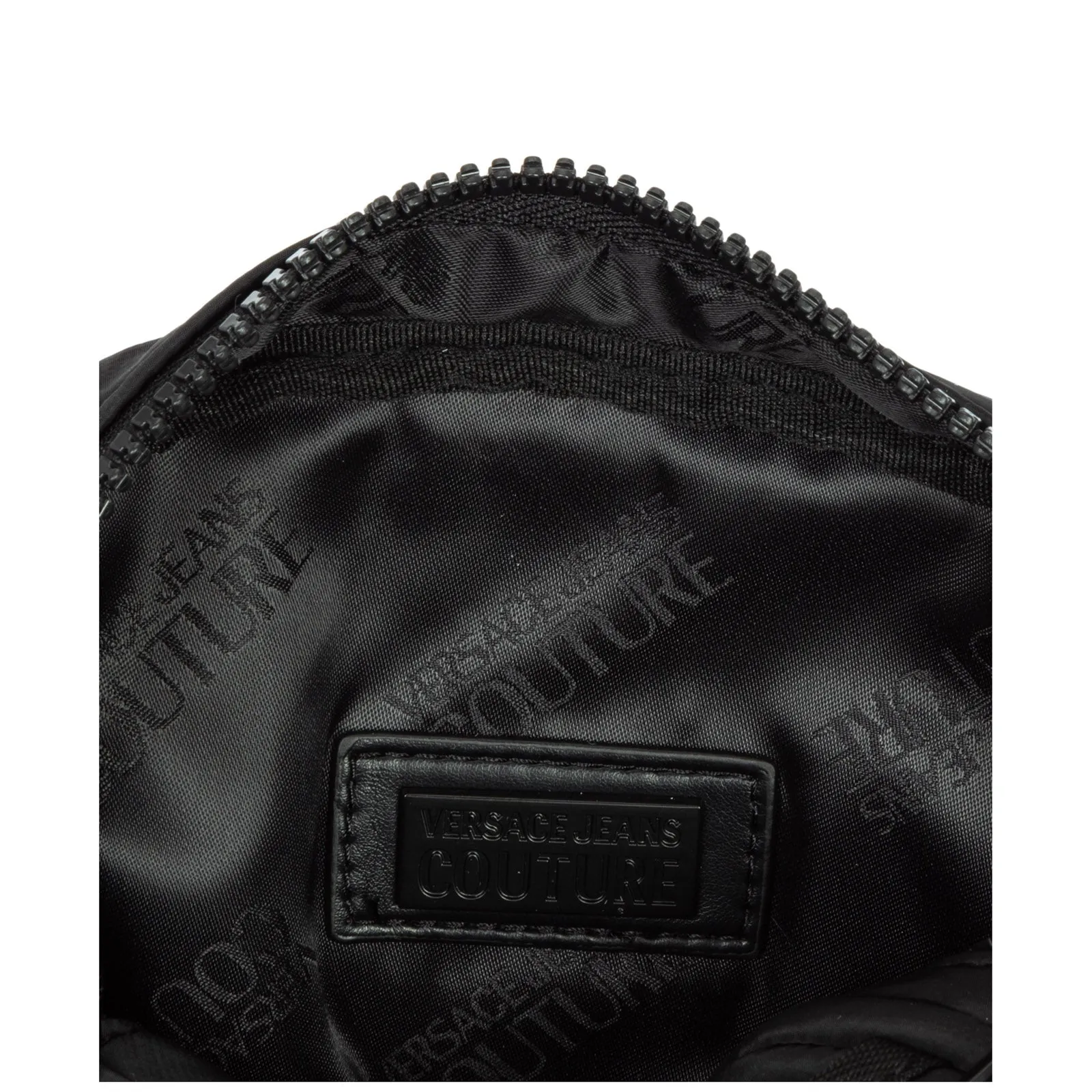 Versace Jeans Couture Logo Embossed Zipped Messenger Bag