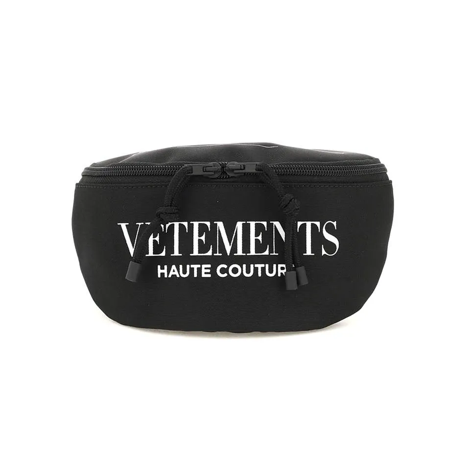 Vetements Logo Printed Zipped Belt Bag