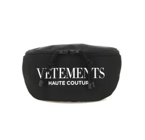 Vetements Logo Printed Zipped Belt Bag