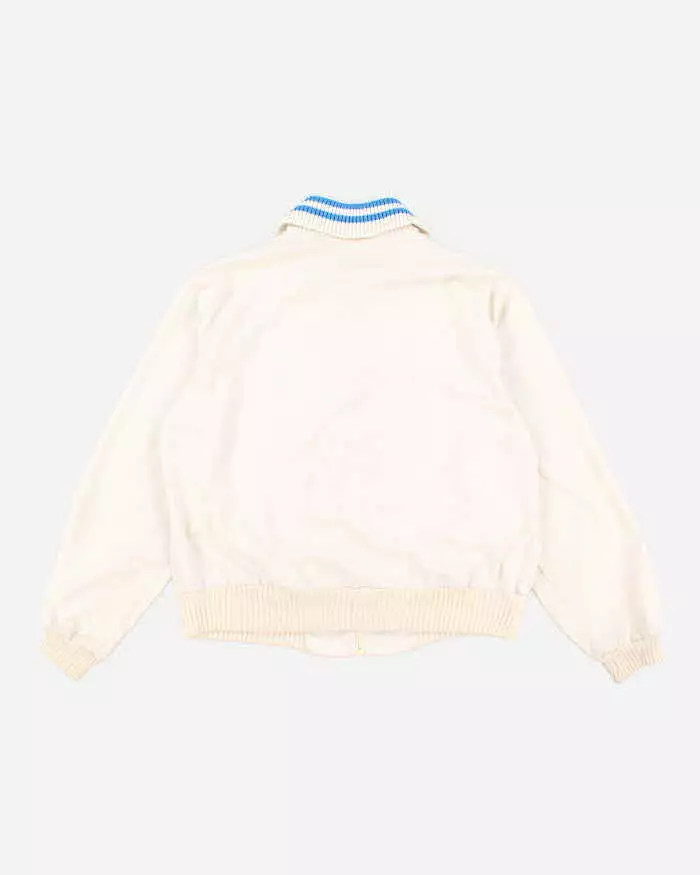 Vintage 70s Adidas White Full Zip Jacket - XL