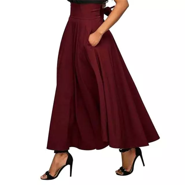 Women Maxi Skirts With Pockets