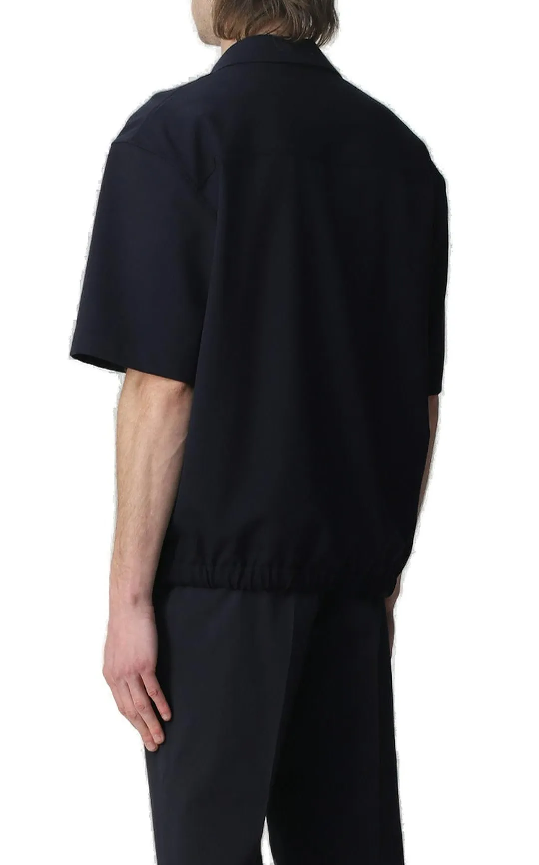 Z Zegna Short-Sleeved Drawstring Shirt